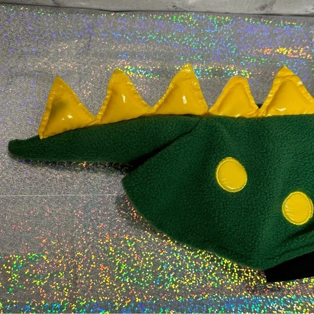 Dinosaur Size SM Dog Pet Costume Halloween Green Yellow Monster Dino